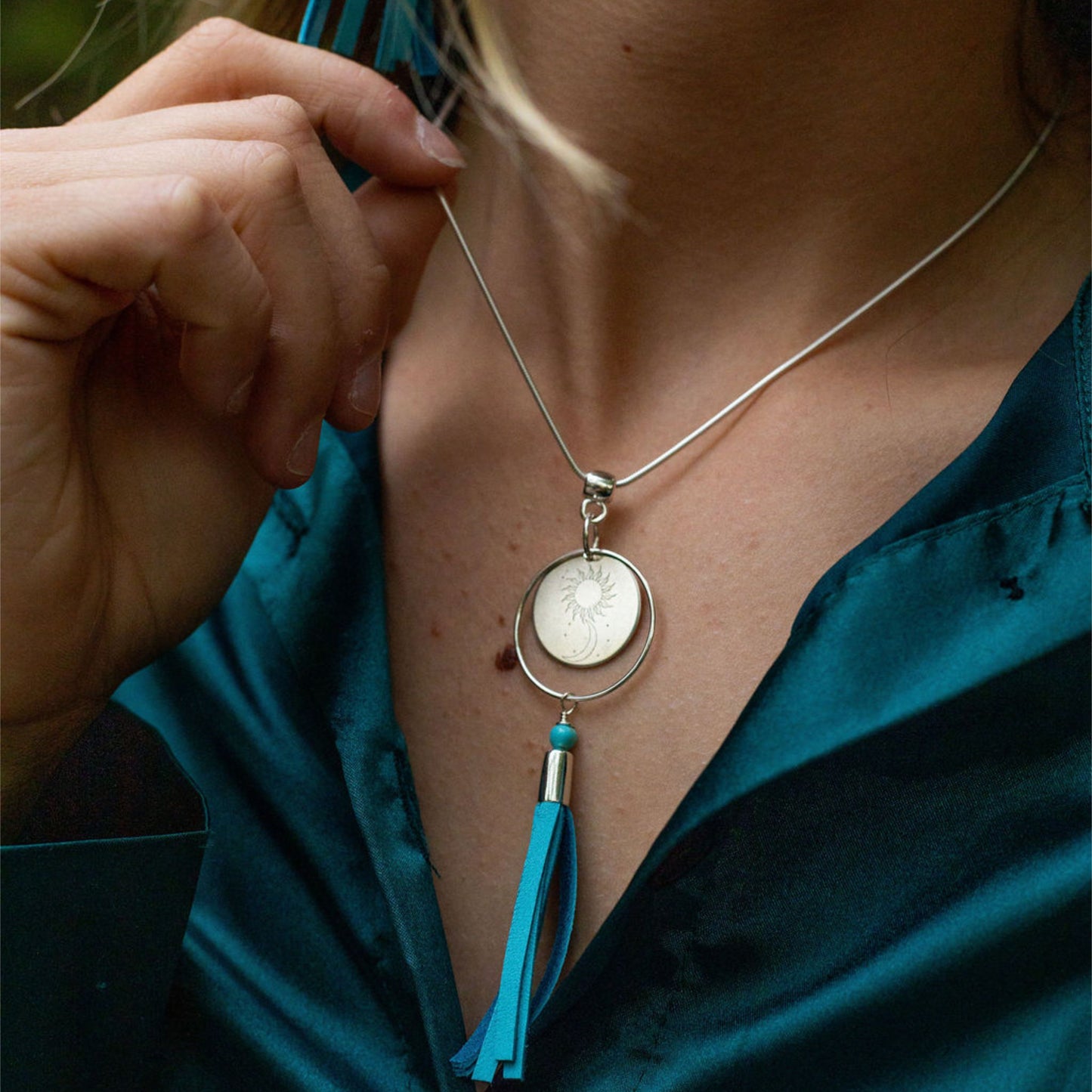 Big Sky necklace in blue