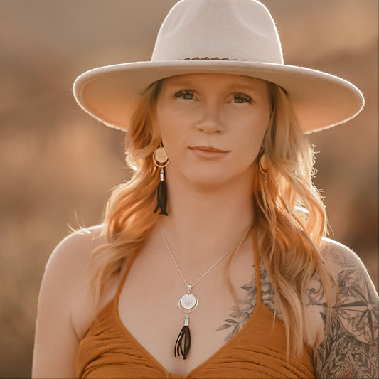 Black Fringe Jewelry Set