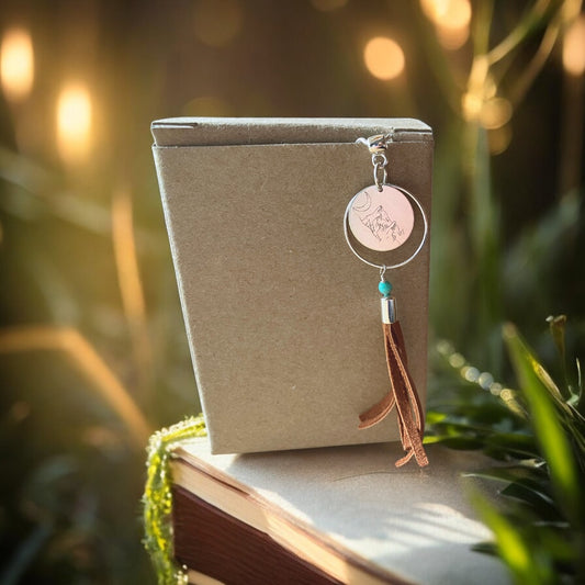 Brown Fringe Necklace - Mountain