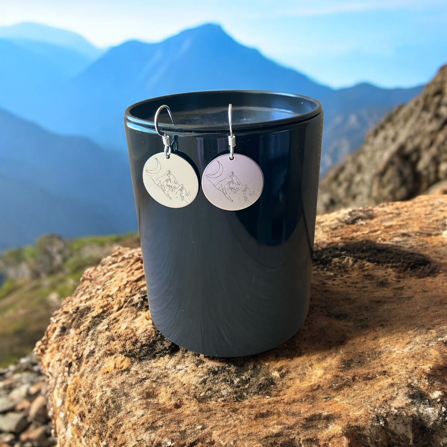 Mini Earrings - Mountain