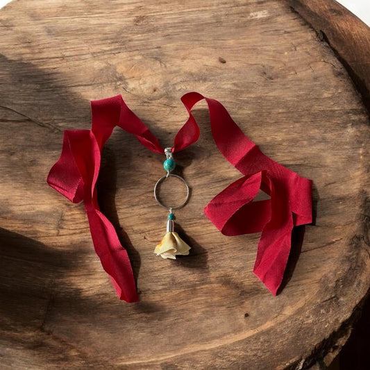 One Off Silk Flower Necklace Midsummer