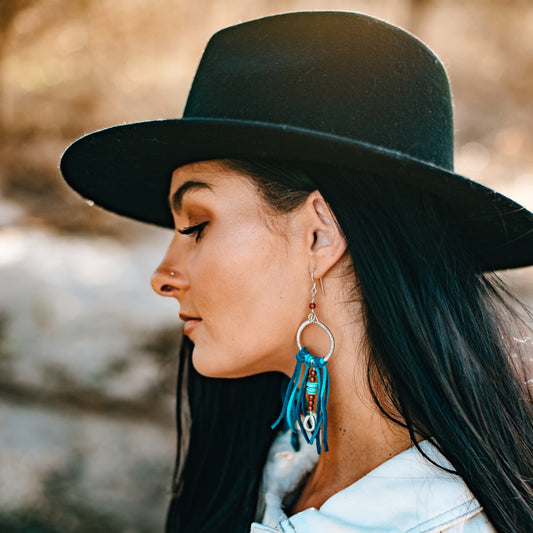 Earrings by Buckaroo Bling, photo by Linda Mann