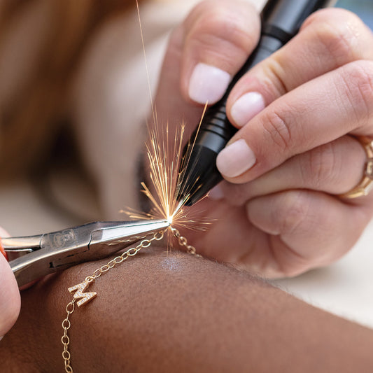 Permanent jewelry soldering