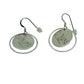 Double Circle Earrings Mountain white background