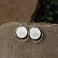 Double Circle Sterling Silver Earrings