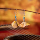 Short Autumn Flower Earrings