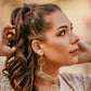 Long Summer Earrings Closeup